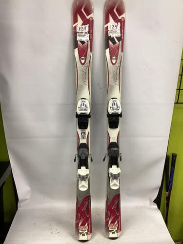 Used K2 INDY JSL 12 Boys DH Ski/Binding White 124 cm 11851-S000040844