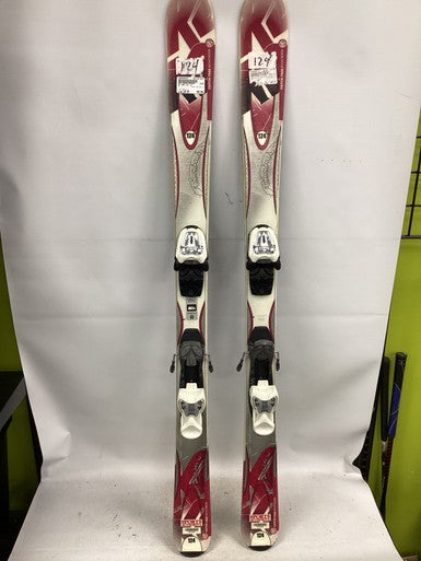 Used K2 INDY JSL 12 Boys DH Ski/Binding White 124 cm 11851-S000040844