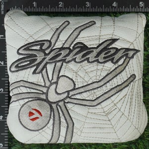 TAYLORMADE SPIDER MALLET PUTTER HEADCOVER WHITE / GRAY / BLACK ~ LOOK!!