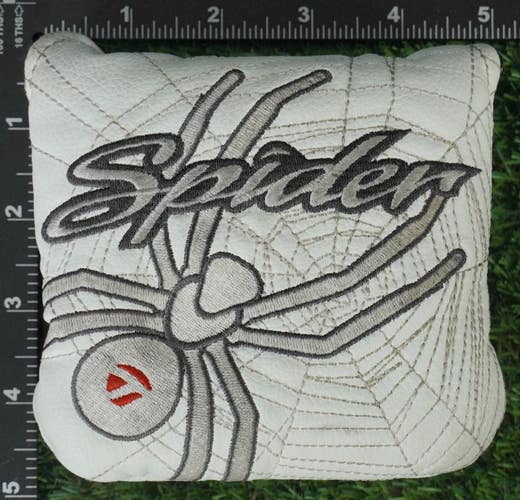 TAYLORMADE SPIDER MALLET PUTTER HEADCOVER WHITE / GRAY / BLACK ~ LOOK!!