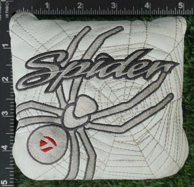 TAYLORMADE SPIDER MALLET PUTTER HEADCOVER WHITE / GRAY / BLACK ~ LOOK!!