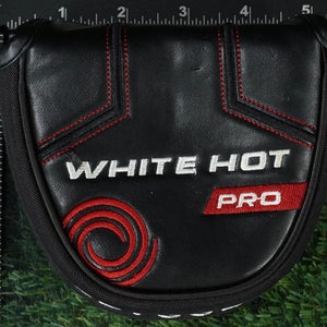 ODYSSEY WHITE HOT PRO MALLET PUTTER HEADCOVER BLACK / RED / WHITE ~ LOOK!!