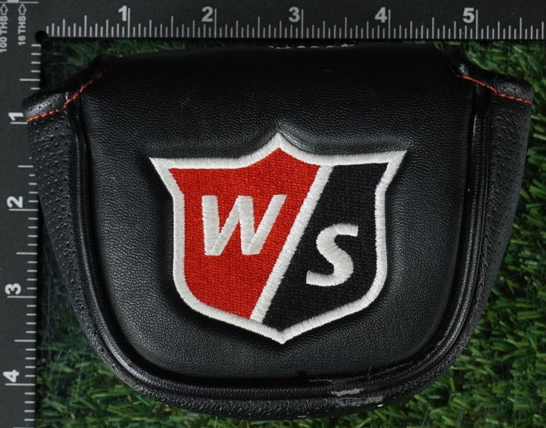 WILSON INFINITE SMALL MALLET PUTTER HEADCOVER BLACK / RED / WHITE ~ LOOK!!