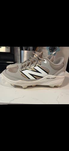 Gray Men's Size M 8.5 (W 9.5) Adult New Balance 3000v7 Molded Cleats (Used)