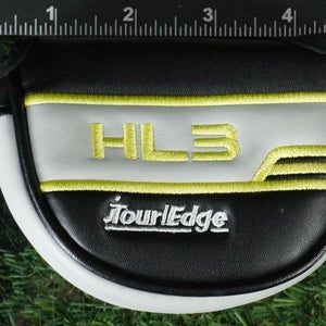 TOUR EDGE HL3 MID MALLET PUTTER HEADCOVER HOT LAUNCH BLACK / GRAY / GREEN