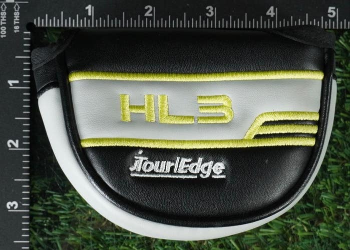 TOUR EDGE HL3 MID MALLET PUTTER HEADCOVER HOT LAUNCH BLACK / GRAY / GREEN