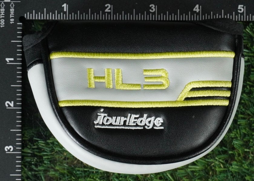 TOUR EDGE HL3 MID MALLET PUTTER HEADCOVER HOT LAUNCH BLACK / GRAY / GREEN