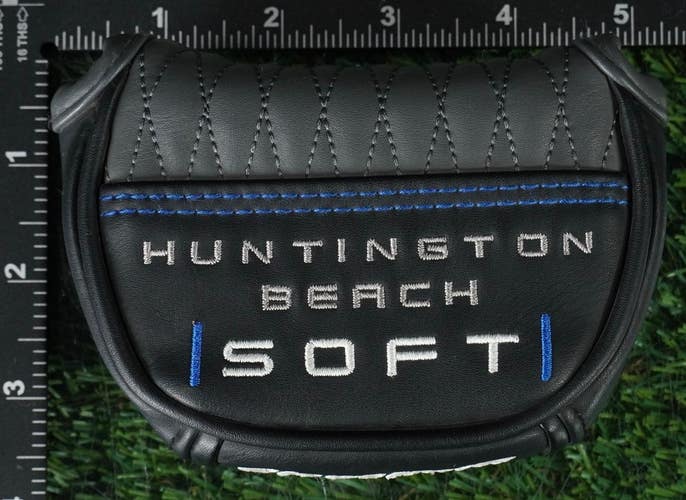 CLEVELAND HUNTINGTON BEACH MID MALLET PUTTER HEADCOVER SOFT BLACK / GRAY / BLUE