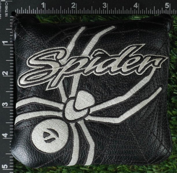 TAYLORMADE SPIDER MALLET PUTTER HEADCOVER BLACK / GRAY ~ LOOK!!