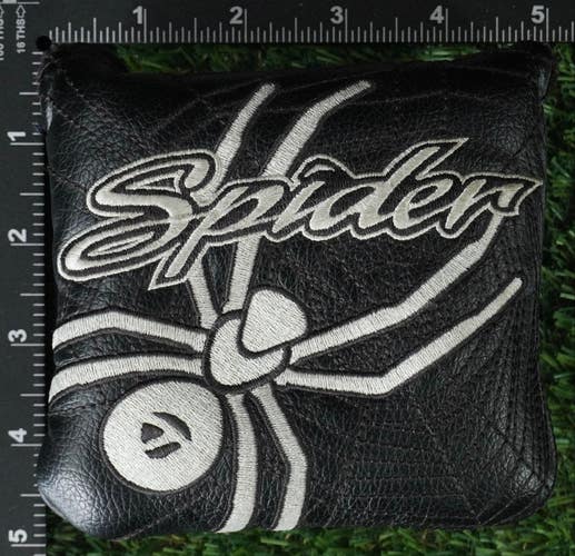 TAYLORMADE SPIDER MALLET PUTTER HEADCOVER BLACK / GRAY ~ LOOK!!