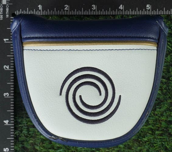 ODYSSEY AI-ONE MALLET PUTTER HEADCOVER MILLED MAGNETIC BLUE / WHITE / GOLD