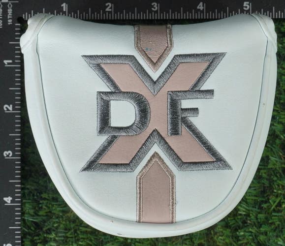 ODYSSEY DFX MALLET PUTTER HEADCOVER WOMEN'S LADY WHITE / PINK / GRAY ~ LOOK!