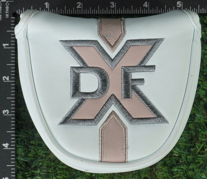 ODYSSEY DFX MALLET PUTTER HEADCOVER WOMEN'S LADY WHITE / PINK / GRAY ~ LOOK!