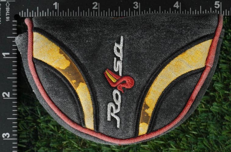 TAYLORMADE ROSSA AGSI+ MID MALLET PUTTER MONTE CARLO HEADCOVER MAGNETIC BLACK