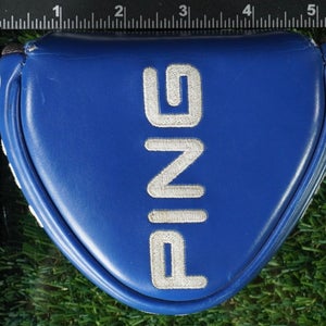 PING G2I MALLET PUTTER HEADCOVER MAGNETIC CRAZ-E BLUE / WHITE ~ LOOK!!
