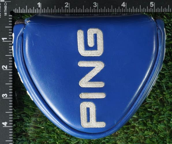 PING G2I MALLET PUTTER HEADCOVER MAGNETIC CRAZ-E BLUE / WHITE ~ LOOK!!