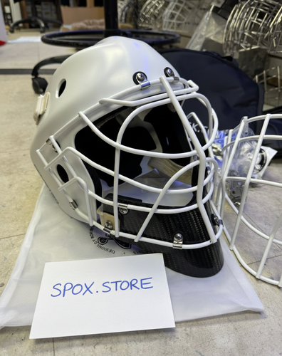 Coveted 2 Piece Goalie Mask Combo – Extra Cage, Bag & Hardware Kit Included! (READ DESCRIPTION)