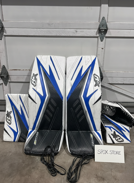 Used 33+1 Brian’s Optik 3 Goalie Set – Senior | Blue (READ DESCRIPTION)