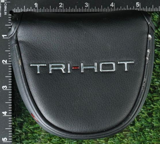 ODYSSEY TRI-HOT MALLET PUTTER HEADCOVER MAGNETIC BLACK / GRAY / RED ~ LOOK!!