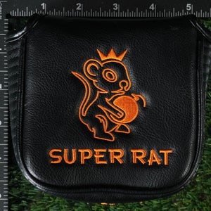 CALONG GOLF SUPER RAT MALLET PUTTER HEADCOVER BLACK / ORANGE ~ LOOK!!