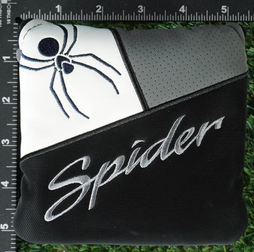 TAYLORMADE SPIDER MALLET PUTTER HEADCOVER MAGNETIC BLACK / GRAY / WHITE ~ LOOK!!