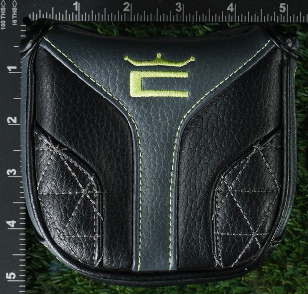 COBRA KING MALLET PUTTER HEADCOVER VINTAGE BLACK / GRAY / GREEN ~ LOOK!!