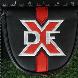 ODYSSEY DFX DXF MALLET PUTTER HEADCOVER BLACK / RED / WHITE ~ LOOK!!