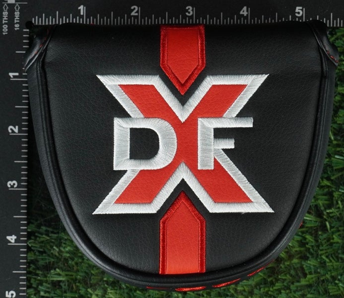 ODYSSEY DFX DXF MALLET PUTTER HEADCOVER BLACK / RED / WHITE ~ LOOK!!