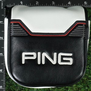 PING 2021 MALLET PUTTER HEADCOVER MAGNETIC BLACK / WHITE / RED ~ LOOK!!