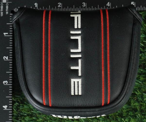 WILSON INFINITE MALLET PUTTER HEADCOVER BLACK / RED / WHITE ~ LOOK!!