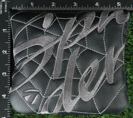 TAYLORMADE SPIDER GT MALLET PUTTER HEADCOVER MAGNETIC BLACK / GRAY / WHITE