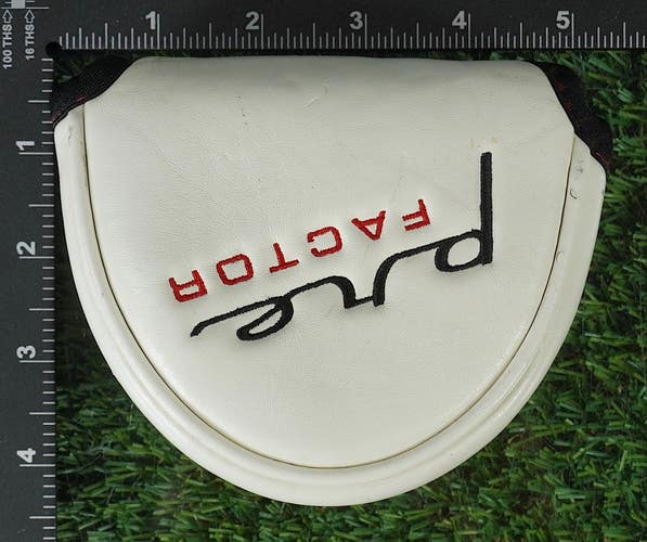PINEMEADOW GOLF PRE FACTOR MALLET PUTTER HEADCOVER WHITE / BLACK ~ LOOK!!