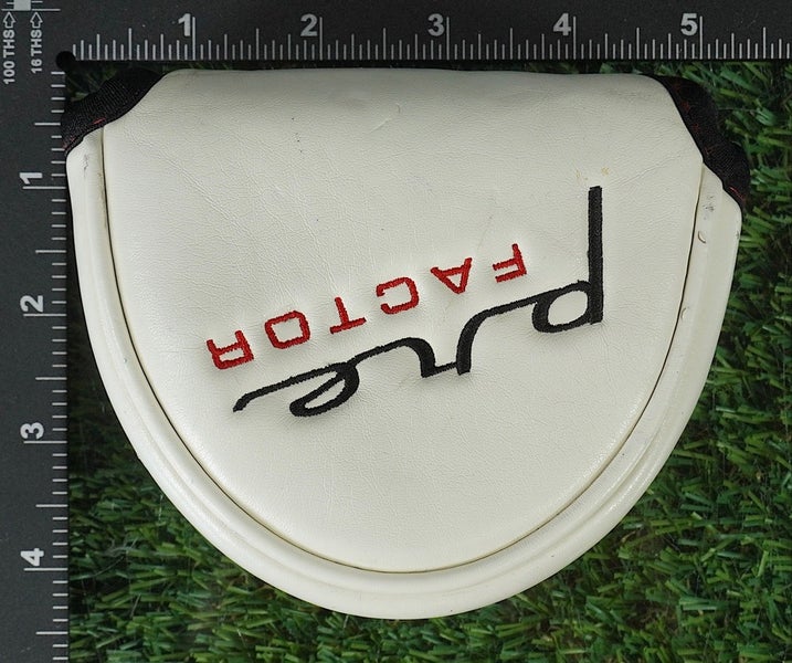 PINEMEADOW GOLF PRE FACTOR MALLET PUTTER HEADCOVER WHITE / BLACK ~ LOOK!!