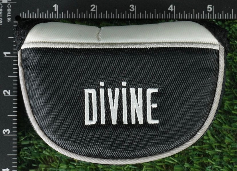 ODYSSEY DIVINE MID MALLET PUTTER HEADCOVER MAGNETIC BLACK / WHITE ~ LOOK!!