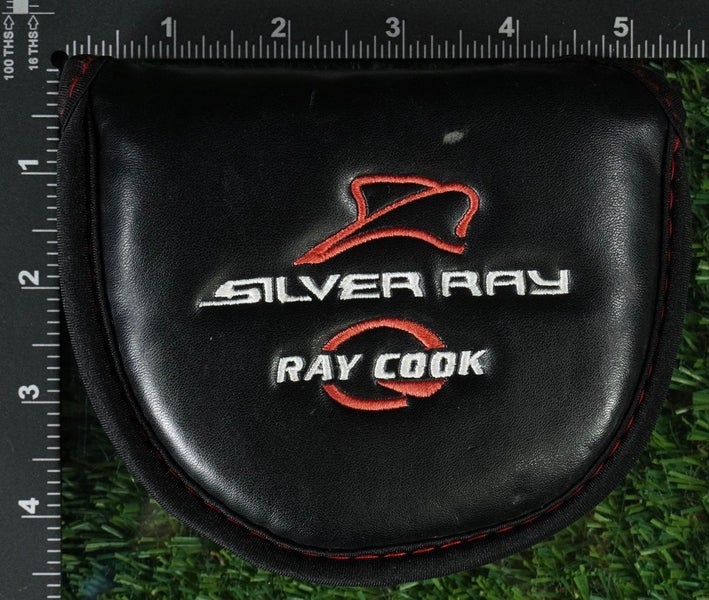 RAY COOK SILVER RAY MALLET PUTTER HEADCOVER BLACK / RED / WHITE ~ LOOK!!