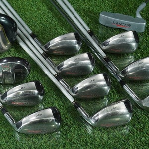 MEN'S 12PC. GOLF HYBRID SET PYTHON FIRST STRIKE LANCER REGULAR FLEX GRAPHITE RH