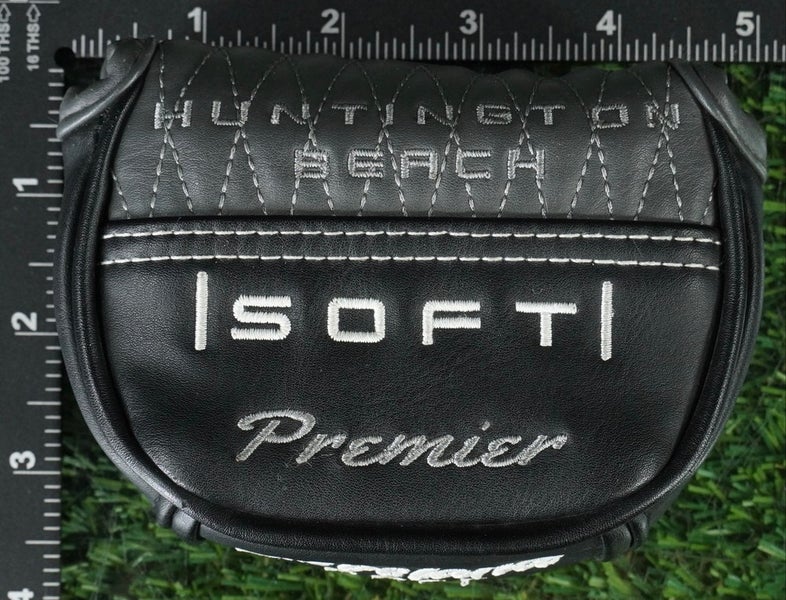 CLEVELAND HUNTINGTON BEACH MID MALLET PUTTER HEADCOVER SOFT PREMIER BLACK / GRAY