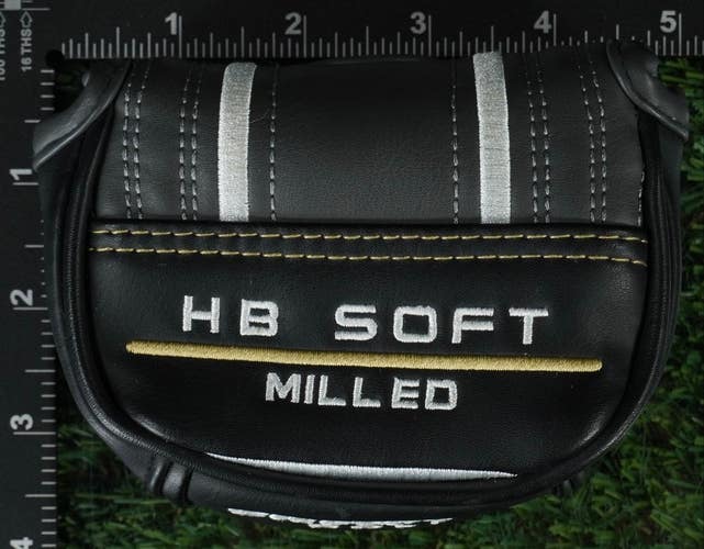 CLEVELAND HB SOFT MALLET PUTTER HEADCOVER MILLED BLACK / GRAY ~ LOOK!!