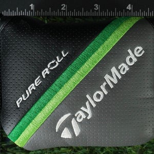 TAYLORMADE PURE ROLL MALLET PUTTER HEADCOVER BLACK / GRAY / GREEN ~ LOOK!!