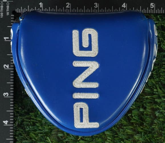 PING G2I MALLET PUTTER HEADCOVER MAGNETIC CRAZ-E BLUE / WHITE ~ LOOK!!