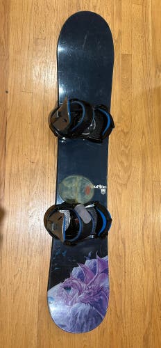 Unisex Burton Motion Snowboard Freeride With Bindings Directional 140 cm (Used)