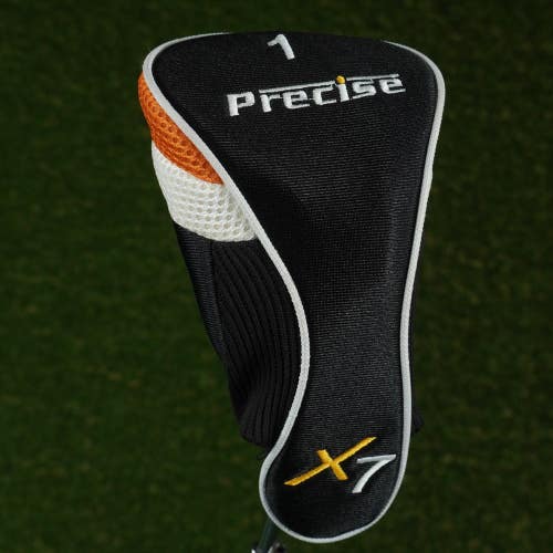 PRECISE X7 DRIVER HEADCOVER BLACK / WHITE / ORANGE ~ LOOK!!