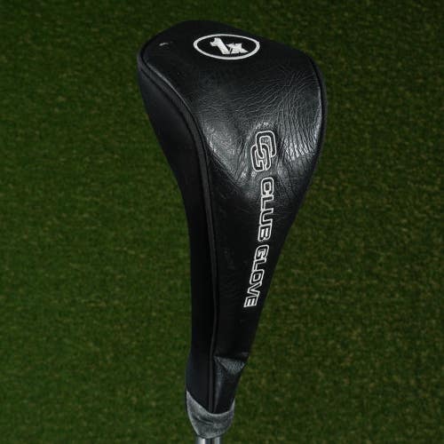 CLUB GLOVE 1X BIG DRIVER HEADCOVER ZIPPERED BLACK ~ LOOK!!