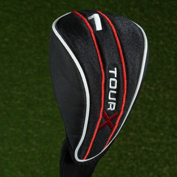 MERCHANTS OF GOLF TOUR X DRIVER HEADCOVER BLACK / RED / WHITE ~ LOOK!!