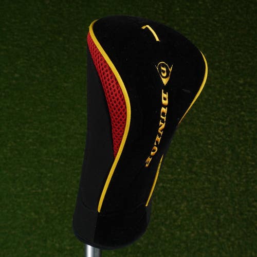 DUNLOP DRIVER HEADCOVER BLACK / RED / YELLOW ~ LOOK!!
