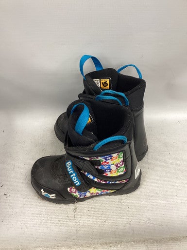 Used Burton KIDS BOOTS Girls Snowboard Boots Black Junior 03 11851-S000040808