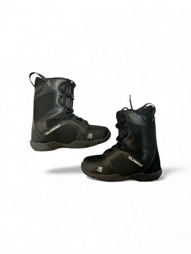 Used 5TH ELEMENT Boys Snowboard Boots Black Junior 04 11873-S000227765
