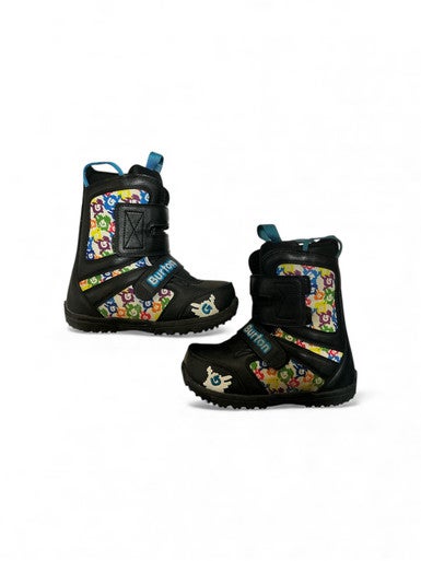 Used Burton GROM Boys Snowboard Boots Black Junior 02 11873-S000227764