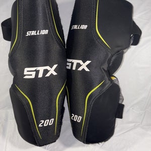 STX Stallion 200 Lacrosse Elbow Pads Arm Pads Black Size: Youth Medium