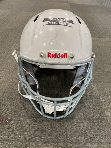 Used Riddell VICTOR YOUTH FB Helmet White XL 11614-S000226205